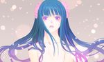  blue_hair flower gradient_hair hair_flower hair_ornament long_hair multicolored_hair original petals purple_eyes sakamoto_mineji solo 