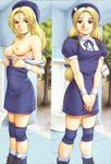  blonde_hair breasts highres medium_breasts nipples non-web_source saigadou shijou_hinako the_king_of_fighters undressing 