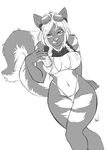  bikini can clothed clothing cornelius_(commissioner) eyewear female goggles ipan line_art looking_at_viewer mammal markings monochrome nipples plain_background raised_shirt simple_background sitting sketch skimpy skunk solo swimsuit tasha_voron tight_clothing tongue tongue_out 