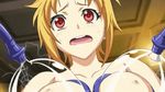  animated animated_gif blonde_hair breasts elizabeth_(seikon_no_qwaser) gif milking_machine nipples oribe_mafuyu seikon_no_qwaser short_hair 