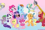  friendship_is_magic my_little_pony pinki_pie(mlp) princes_celstia(mlp) princes_luna(mlp) spike(mlp) twilight_sparkel(mlp) 