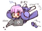  dra-c gun gundam gundam_0083 gundam_unicorn pink_hair red_eyes shield short_hair weapon 