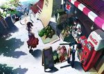  food fruit market mawari_madoka natsume_aya takayanagi_masataka tenjou_tenge watermelon 