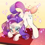  &hearts; ???? all_fours anime ass_up blue_eyes blush butt carpet cutie_mark equine female feral friendship_is_magic hair horn male mammal massan my_little_pony open_mouth penis purple_hair rarity_(mlp) rubbing sex shiny sparkle straight tongue unicorn 