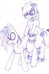  cutie_mark dripping duo equine eyewear female feral friendship_is_magic from from_behind glasses horn horse male mammal monochrome my_little_pony penetration pince-nez pony sean_blackthorne seanblackthorne_(artist) sex straight tail unicorn vinyl_scratch_(mlp) 