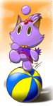  ball blaze_the_cat brown_eyes chao cute hair psuc purple purple_body purple_clothing purple_hair sega solo sonic_(series) 