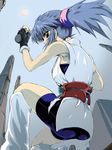  female hunter_x_hunter machi_(hunter_x_hunter) ponytail purple_hair 