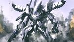  armored_core armored_core:_for_answer fanart from_software mecha white_glint 
