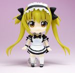  airi airi_(queen's_blade) alternate_color blonde_hair chibi figure maid maid_headdress maid_uniform nendoroid photo player_2 queen&#039;s_blade queen's_blade simple_background smile solo twintails 