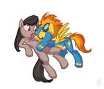  blush bow_tie cutie_mark equine female feral friendship_is_magic hair hasbro horse lesbian long_hair mammal my_little_pony octavia_(mlp) pegasus pony purple_eyes pussy sex siansaar skinsuit spitfire_(mlp) tail teats wing_boner wings wonderbolts_(mlp) 