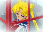  blonde_hair crying long_hair rain sailor_moon seifuku tears twintails usagi_tsukino 