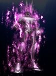  barnaby_brooks_jr dark_persona fire hamu123456789 male_focus neon_trim pink_fire power_armor power_suit solo spoilers superhero tiger_&amp;_bunny 