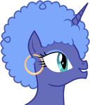  alicorn durger ear_piercing earring equine female feral friendship_is_magic hair hasbro horn horse mammal my_little_pony pegacorn piercing pony portrait princess_luna_(mlp) smile solo unicorn 