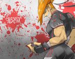 adon_(street_fighter) alternate_costume bad_id bad_pixiv_id bandages fangs fingerless_gloves gloves grin headband male_focus mixed_martial_arts muscle pointy_hair red_hair smile solo street_fighter street_fighter_iv_(series) tk_(hibatidori) 