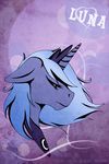  alicorn equine female feral friendship_is_magic hair hasbro horn horse long_hair mammal my_little_pony pegacorn plain_background pony portrait princess_luna_(mlp) solo spiritofthwwolf winged_unicorn wings 