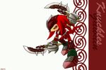  armor dual_wielding echidna gauntlets gloves knight knuckles_the_echidna male maruringo red red_body sega shoes sir_gawain solo sonic_(series) sonic_and_the_black_knight sword warrior weapon 