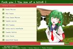  404 backpack bag blush english eyes_closed female girl green_hair hair_ornament http_status_code kochiya_sanae long_hair open_mouth parody randoseru school_uniform smile touhou 