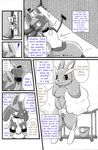  bondage bound collar comic female kurohane_karasu lopunny lucario male nintendo pok&#233;mon pok&eacute;mon straight video_games 