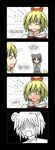  &gt;_&lt; 4koma blush closed_eyes comic flying_teardrops gen_1_pokemon highres lunarisaileron multiple_girls nazrin pikachu pokemon pokemon_(creature) tears toramaru_shou touhou turn_pale wavy_mouth 