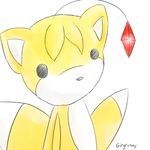  black_eyes blank_stare doll fur girgrunny multiple_tails plain_background plushie sega solo sonic_(series) tail tails_doll white_background yellow yellow_fur 