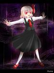  blonde_hair fangs hair_ribbon hanazome_dotera magic_circle red_eyes ribbon rumia solo touhou 