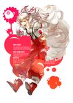  boots bow coffeefox33 english engrish fujiwara_no_mokou full_body hair_bow hands_on_hips highres long_hair open_clothes open_shirt pants ranguage red_eyes shirt silver_hair simple_background smirk solo suspenders touhou very_long_hair 