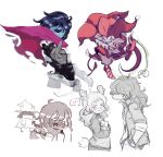  bovid caprine caribun cervid deltarune dragon eyewear glasses goat hair hat human imp jevil kris_(deltarune) lizard long_ears long_hair mammal noelle_holiday ralsei reptile scalie scarf simple_background susie_(deltarune) 