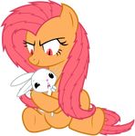  alpha_channel angel angel_(mlp) equine female feral fluttershy_(mlp) friendship_is_magic hi_res horse hug mammal my_little_pony pegasus pony smirk wings zutheskunk 