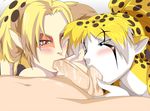  animal_ears ball_sucking balls blonde_hair blue_eyes blush breasts brittany_diggers cheetah cheetara feline fellatio female fred_perry gold_digger hair human male mammal oral oral_sex penis red_eyes sex tbone111 thundercats thundercats_2011 