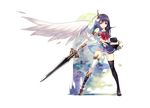  bicolored_eyes hirano_katsuyuki sword weapon wings 