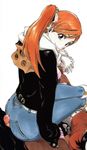  ass bleach buttjob cfnm clothed_female_nude_male cum denim erection hips huge_ass inoue_orihime jeans orange_hair pants penis precum smile tight_pants wide_hips 