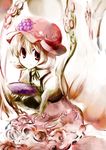  aki_minoriko food fruit grapes hat mr.milk_caramel solo sweet_potato touhou 