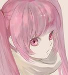  3838383 bangs blunt_bangs face lavender_hair lowres pink_eyes pink_hair scarf solo sophie_(tales) tales_of_(series) tales_of_graces turtleneck twintails 