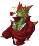  amber_eyes classy dragon espinas flower grin male monster_hunter reptile rose scalie solo spines tagane thorns 