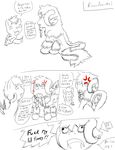  canine chibi comic demon english_text female ishigray male mammal mylittlepony rokku rokkuoni text wolf 