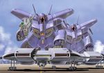  base_jabber cloud clouds dreissen gun gundam gundam_unicorn gundam_zz mecha nagase_mizuchi no_humans sky weapon 