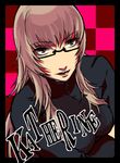  atlus brown_eyes brown_hair catherine_(game) crossed_arms female glasses il_matto katherine_mcbride long_hair solo sweater 