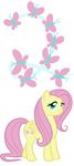  arrowtibbs arthropod blue_eyes butterfly butterfly_cutie_mark cutie_mark equine female feral fluttershy fluttershy_(mlp) friendship_is_magic green_eyes hair horse insect mammal my_little_pony number pegasus pink_hair pony ratte solo wings yellow_body 