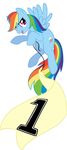  banner blue_fur cutie_mark cyan_body equine female feral flag flying friendship_is_magic fur hair horse mammal multi-colored_hair my_little_pony number pegasus pony rainbow_cutie_mark rainbow_dash rainbow_dash_(mlp) rainbow_hair ratte solo wings 