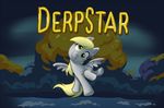  blonde_hair blubhead derp derpy_hooves_(mlp) english_text equine female feral friendship_is_magic hair hasbro horse humor long_hair mammal my_little_pony parody pegasus pony pun solo tail text wings yellow_eyes 