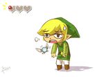  black_eyes blonde_hair fairy gameplay_mechanics hat heart link open_mouth piggy_ho_ho pointy_ears short_hair sigh sweat sweatdrop the_legend_of_zelda the_legend_of_zelda:_the_wind_waker tired toon_link 