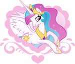  &hearts; alicorn alpha_channel crown cutie_mark equine female feral friendship_is_magic hair horn horse mammal multi-colored_hair my_little_pony pink_eyes pony princess princess_celestia_(mlp) rainbow_hair royalty solo sun_cutie_mark unknown_artist white_body winged_unicorn wings 