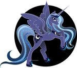  alicorn armor blue_body blue_hair crown cutie_mark dark_gray_body dark_purple_body dark_purple_eyes equine female feral friendship_is_magic fur gray_body hair horn horse ladyamaltea light_blue_hair mammal moon_cutie_mark my_little_pony pony princess_luna_(mlp) purple_body purple_eyes purple_fur rearing shoes smile solo sparkly_mane vector winged_unicorn wings 