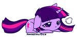  breath chibi cutie_mark horn horse long_hair multicolored_hair my_little_pony my_little_pony_friendship_is_magic no_humans pink_hair ponymonster purple_eyes purple_hair solo tail twilight_sparkle unicorn 