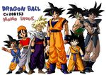  &gt;:) 6+boys :d angry armor bandana bardock black_eyes black_hair blonde_hair boots chain clenched_hand clenched_hands clenched_teeth copyright_name dragon_ball dragon_ball_(classic) dragon_ball_gt dragon_ball_z fingerless_gloves gloves green_eyes mcenroe monkey_tail multiple_boys multiple_persona muscle open_mouth pan_(dragon_ball) pole scouter shoes simple_background smile son_gohan son_gokuu son_goten spiked_hair super_saiyan tail teeth time_paradox tullece v v-shaped_eyebrows wristband 