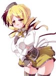  blonde_hair drill_hair fingerless_gloves gloves hat long_hair mahou_shoujo_madoka_magica miuku_(marine_sapphire) solo thighhighs tomoe_mami twin_drills twintails uneven_eyes yellow_eyes 