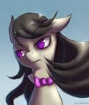  black_hair bow_tie equine female friendship_is_magic gradient_background hair hasbro horse long_hair my_little_pony octavia_(mlp) pony purple_eyes solo swaetshrit sweatshirt_(artist) 