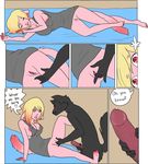  bed canine cat comic feline fingering fondling maxis_core_(maxiscore) nipples pussy saranghae tulip_(saranghae) undead vampire wolf 