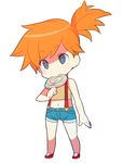  :3 bad_deviantart_id bad_id bare_shoulders blue_eyes candy chibi crop_top eating food kasumi_(pokemon) lollipop midriff naso4 navel orange_hair pokemon pokemon_(anime) pokemon_(classic_anime) shorts side_ponytail simple_background solo suspenders white_background 