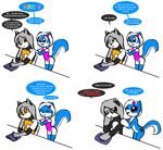  blue_eyes canine comic cute dialog dialogue english_text equine female fox grey_hair hair hairpin horse humor male mammal my_little_pony norithics orange_eyes pony rodent squirrel text the_truth transformation white_hair 